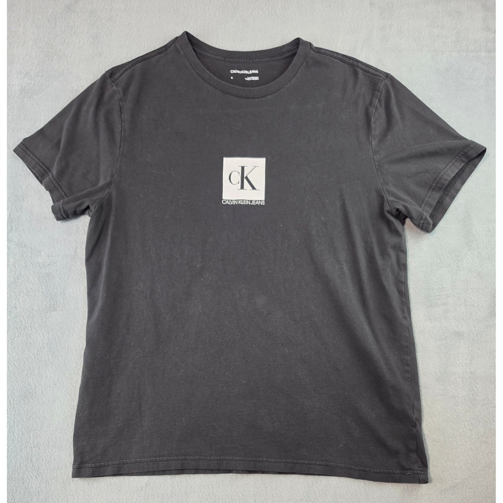 Calvin Klein Jeans Minimalist Black Logo T Shirt Womens Medium
